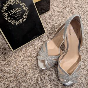 Elegant Silver Women's Heels